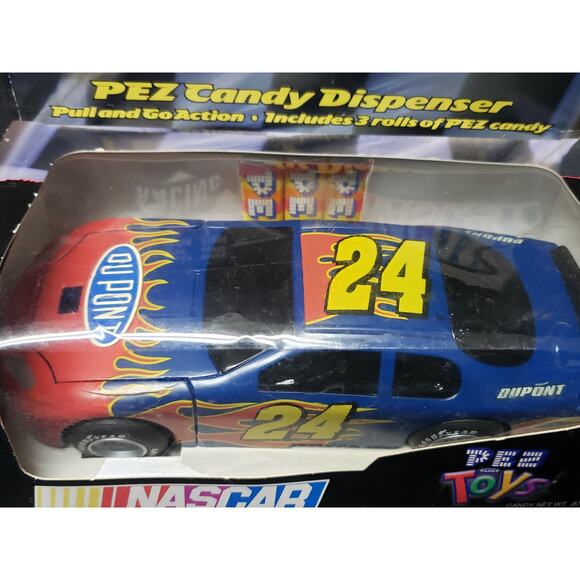 PEZ Toys Nascar Jeff Gordon No. 24 Toy Candy Dispenser | Pull Back Car - Picture 5 of 6